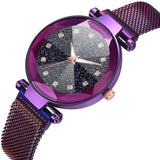 Ladies Magnetic Starry Sky Clock Luxury Women Watch