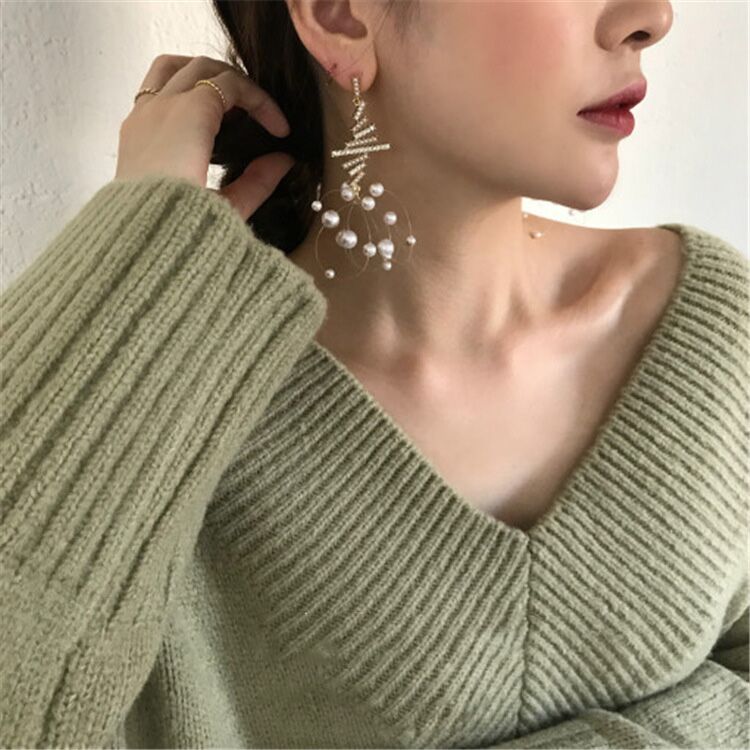Korean Knot Drop Earrings For Women