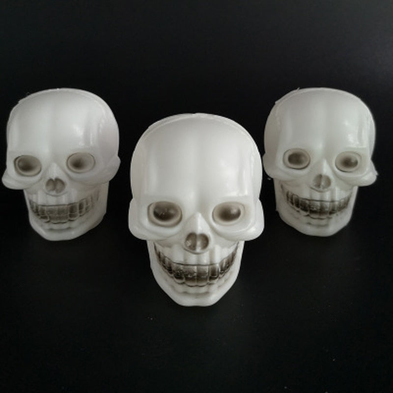 LED Colorful Flash Skull Night Light Lamp