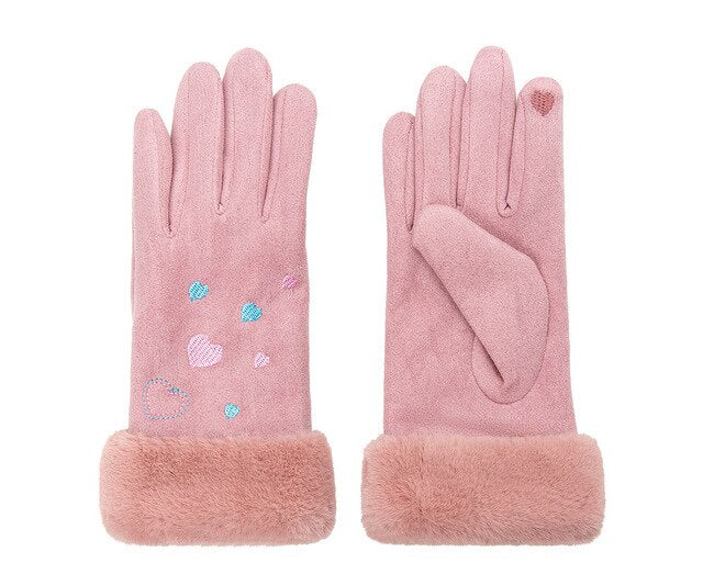 Thick Touch Screen Fingers Gloves