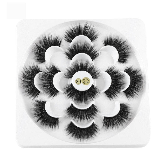 7 Pairs 3D Mink Hair False Eyelashes