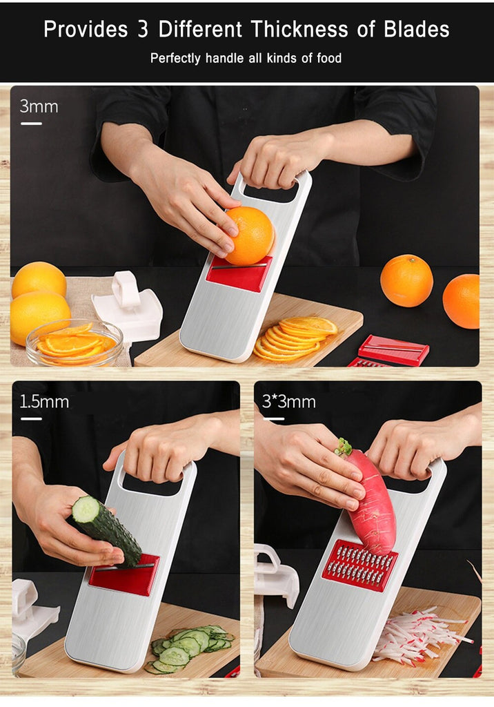 3 In 1 Stainless Steel Vegetable Grater