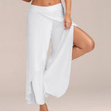 Split Casual Loose Wide Leg Pants