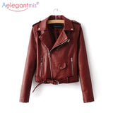 Faux Soft Leather Jacket Women