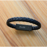 Travel Fast USB Phone Chargers Leather Bracelet