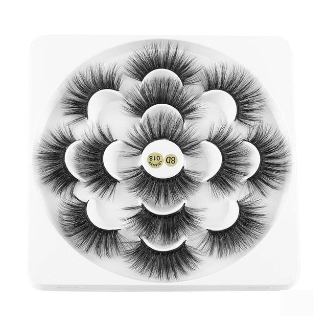 7 Pairs 3D Mink Hair False Eyelashes