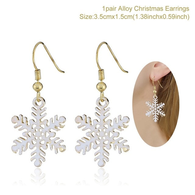 Earring Necklace Christmas Decor