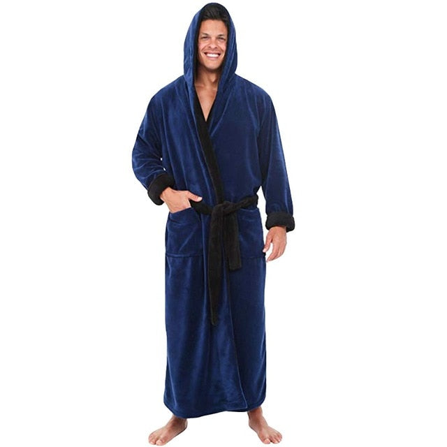 Men's Lengthened Bath Robe Home Clothes