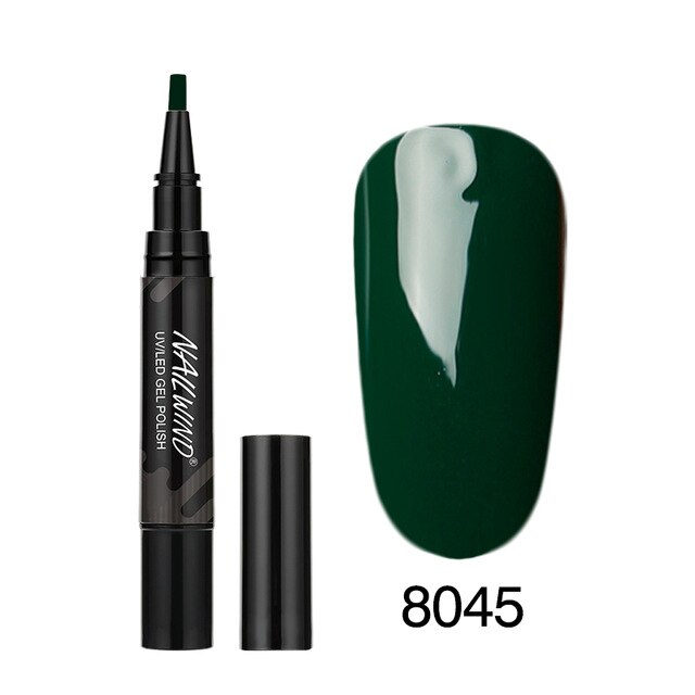 60 Colors Soak Off Enamel Nail Glue Pen