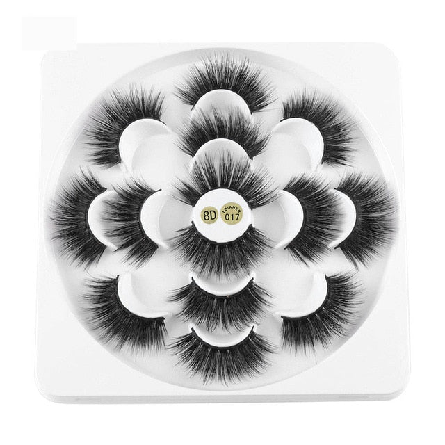 7 Pairs 3D Mink Hair False Eyelashes