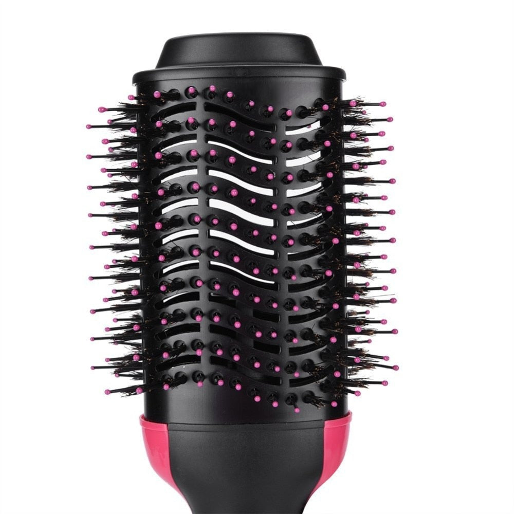 2 in 1  Volumizer Rotating Hot Hair Brush