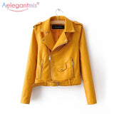 Faux Soft Leather Jacket Women
