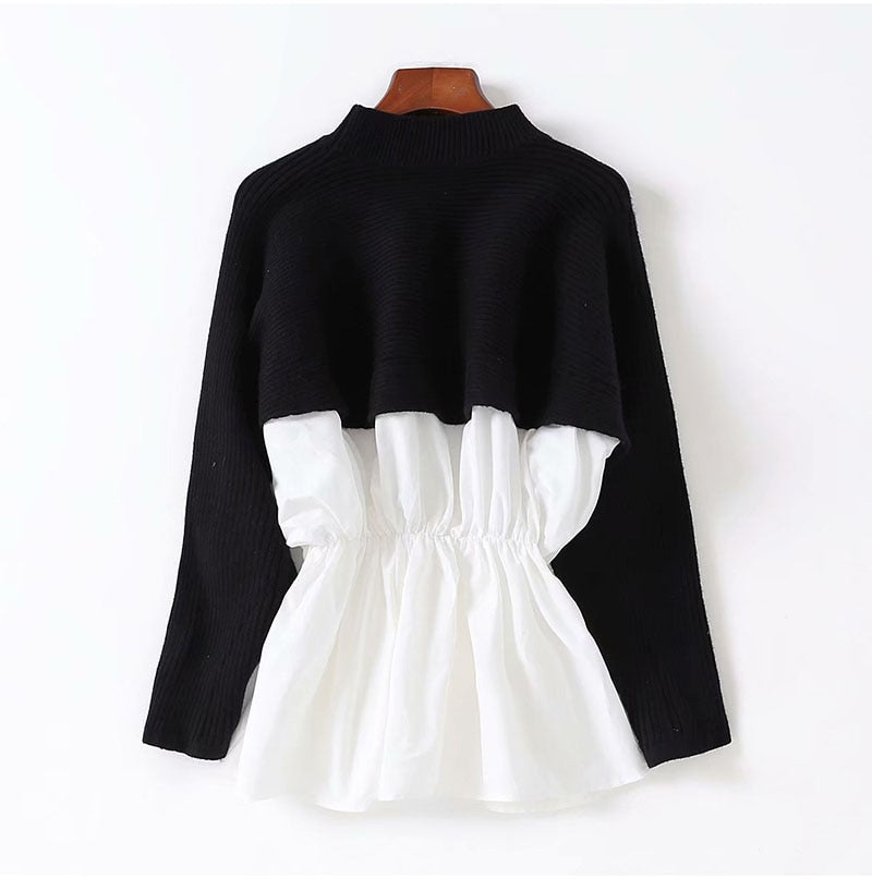 Womens Patchwork Sweater