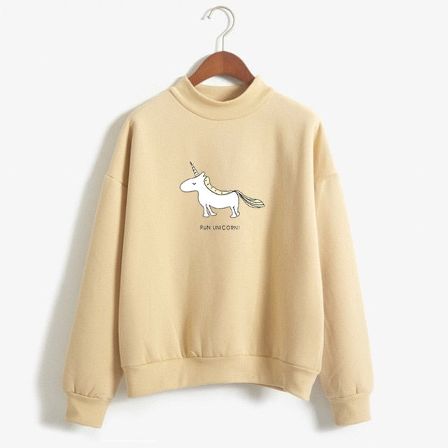 Unicorn Long Sleeve Fleece Hoodies