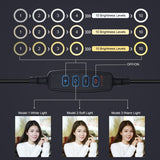 USB 3 Modes Dimmable LED Ring Lights