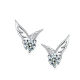Flower Dolphin Daisy Silver Plated Stud Earrings