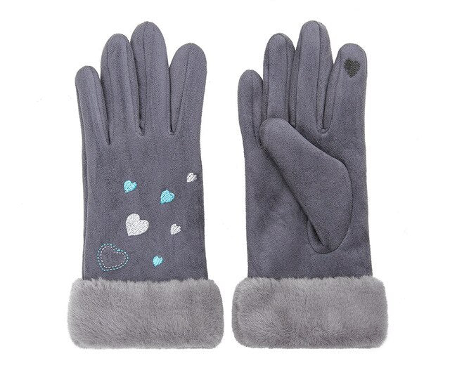 Thick Touch Screen Fingers Gloves