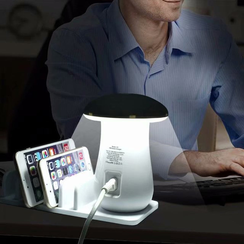 Multi Port Quick charger 3.0 Mushroom Lamp