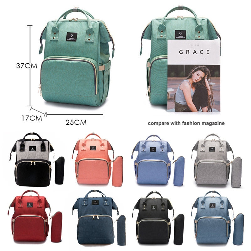 USB Large Capacity Nappy Waterproof Bag
