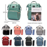 USB Large Capacity Nappy Waterproof Bag