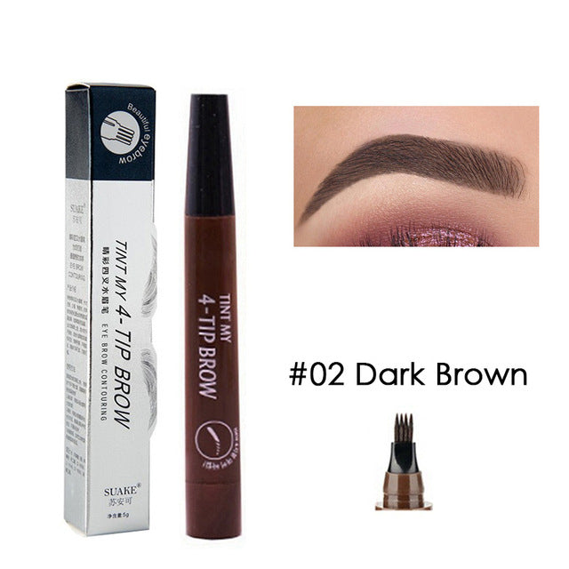5 Colors Pen Eyebrow Liner Pen