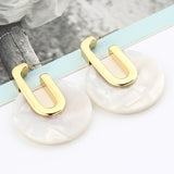 Acrylic Geometric Drop Earrings