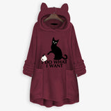 Women Sweatshirt Long Pocket Hoodie