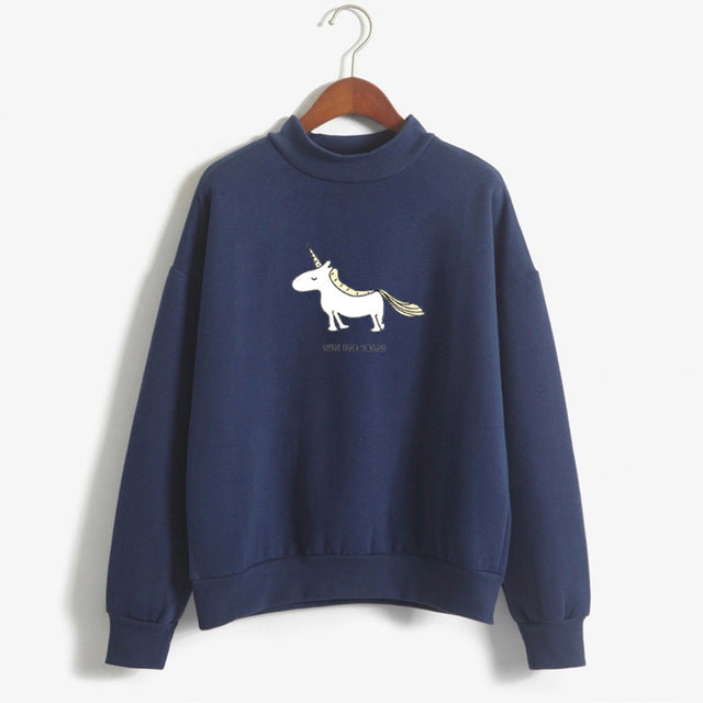 Unicorn Long Sleeve Fleece Hoodies