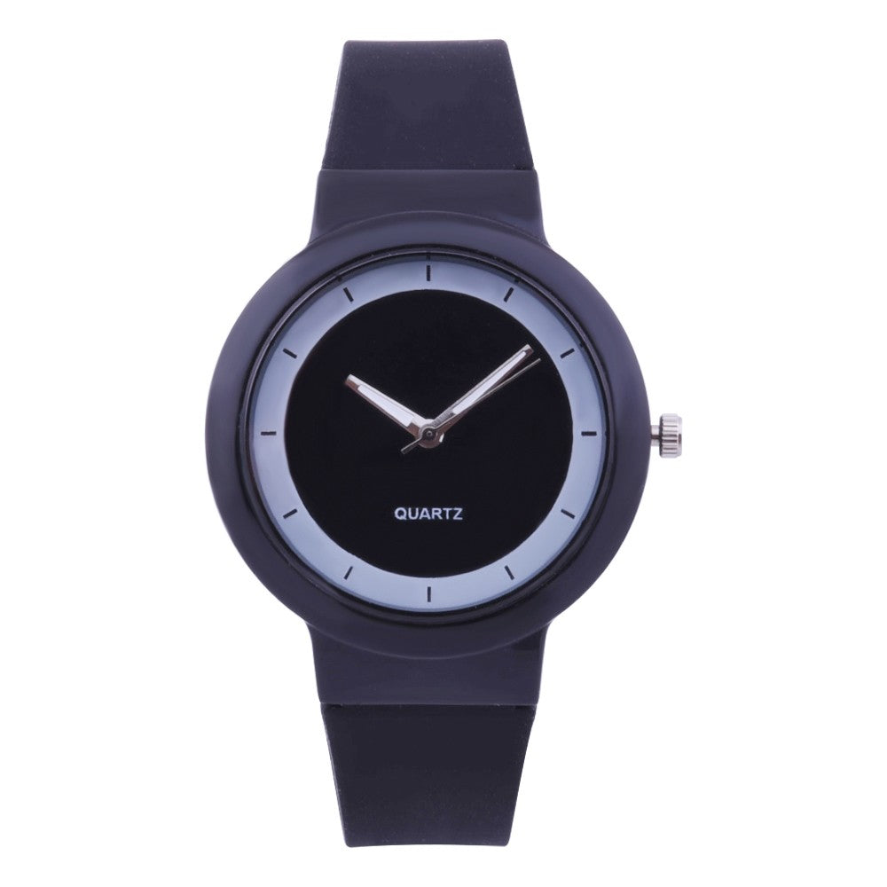 Silicone Band Round Wrist Watch
