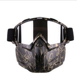 Winter Windproof Skiing Glasses  with Face Mask