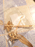 2PCS Style Girl Exquisite Gold Bee Hairpin
