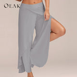 Split Casual Loose Wide Leg Pants