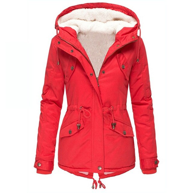 Women Winter Pocket Overcoat