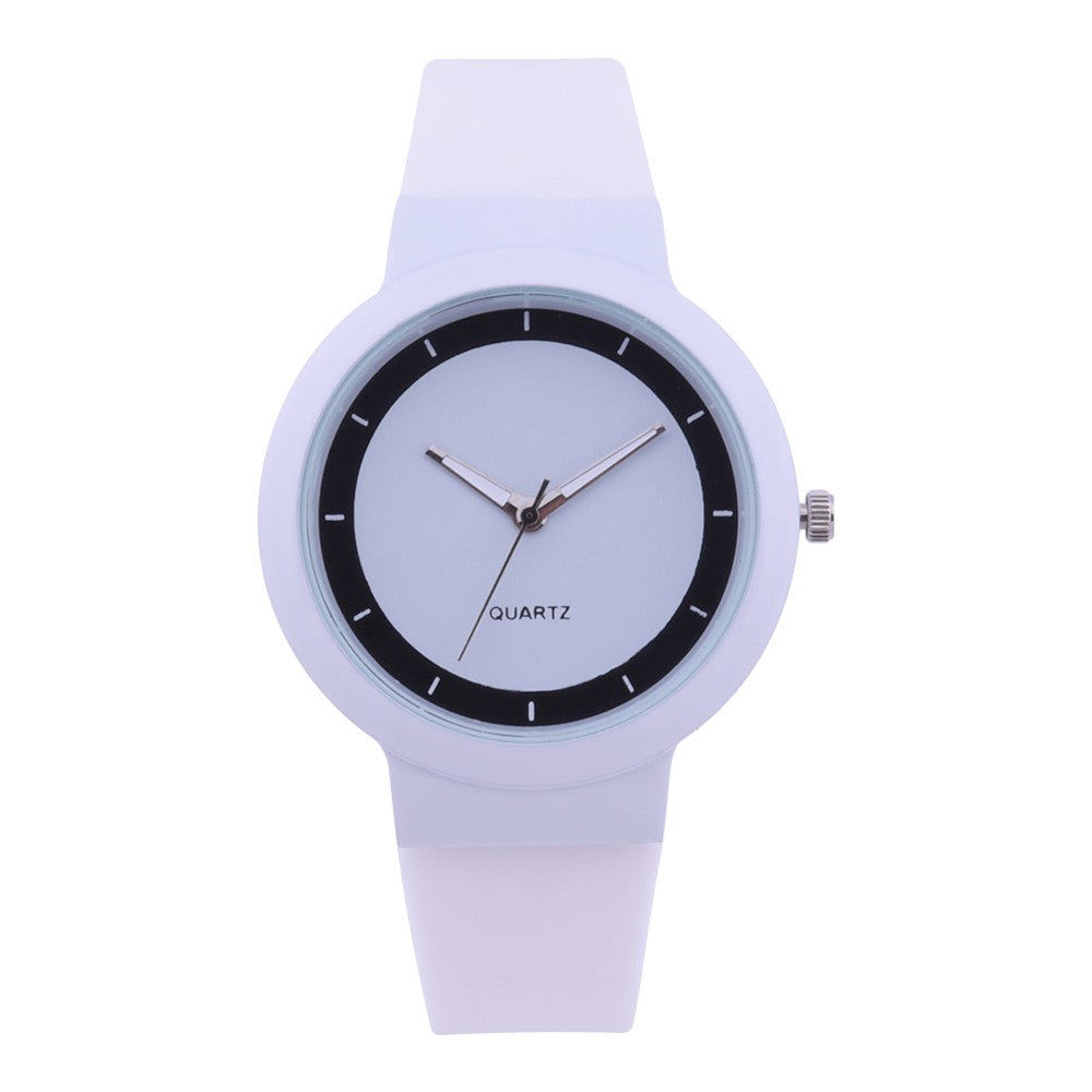 Silicone Band Round Wrist Watch
