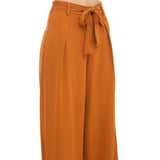 High Waist Drawstring Front Trousers