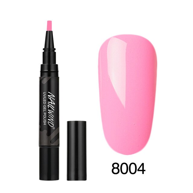 60 Colors Soak Off Enamel Nail Glue Pen