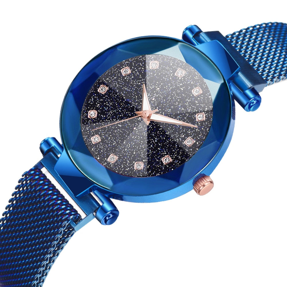 Ladies Magnetic Starry Sky Clock Luxury Women Watch