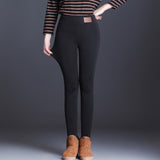 Women Thick Warm Elastic Pants