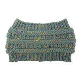 Ponytail Beanie Women Stretch Knitted Hats