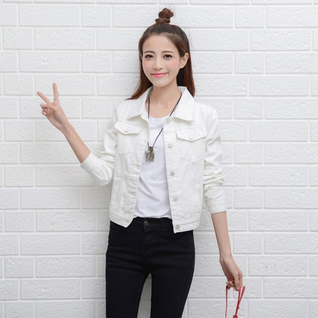Light Blue Bomber Short Denim Jackcets