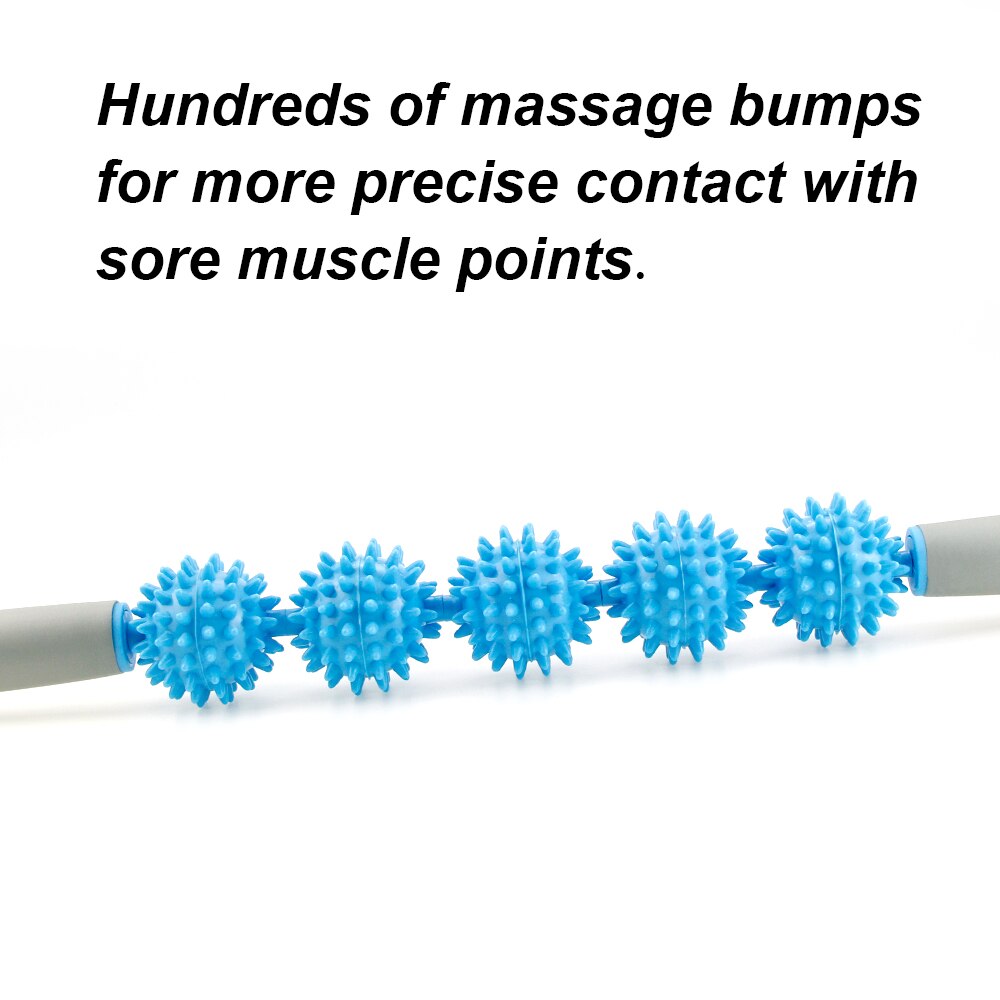 Massage Roller Stick with Point Spiky Balls