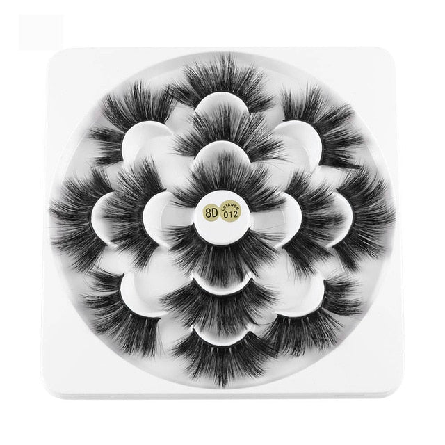 7 Pairs 3D Mink Hair False Eyelashes
