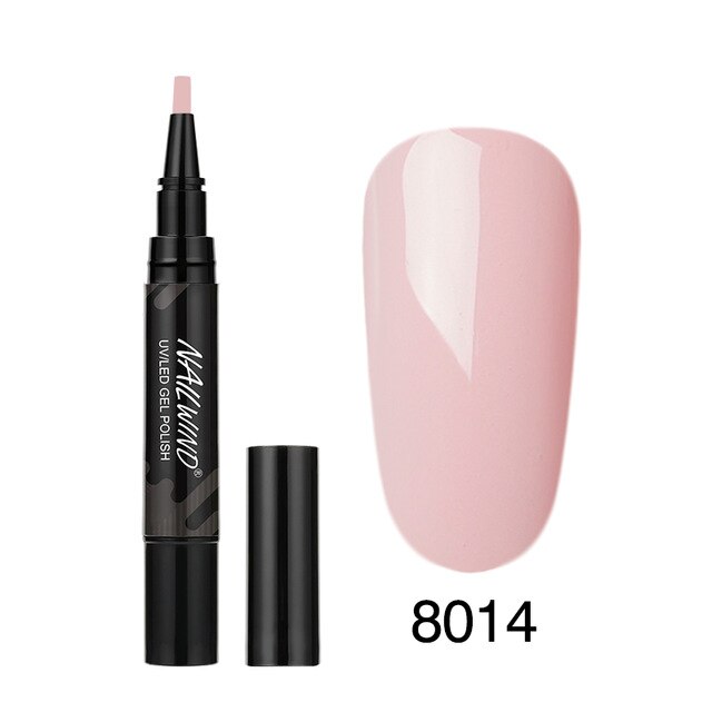 60 Colors Soak Off Enamel Nail Glue Pen