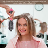 2 in 1  Volumizer Rotating Hot Hair Brush