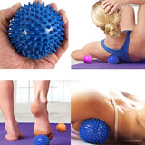 4 Colors 75mm Durable PVC Spiky Massage Ball Trigger Point Sport Fitness Hand Foot Pain Relief