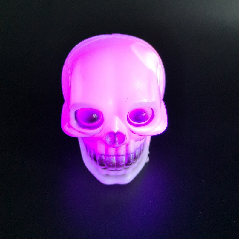 LED Colorful Flash Skull Night Light Lamp