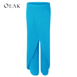 Split Casual Loose Wide Leg Pants