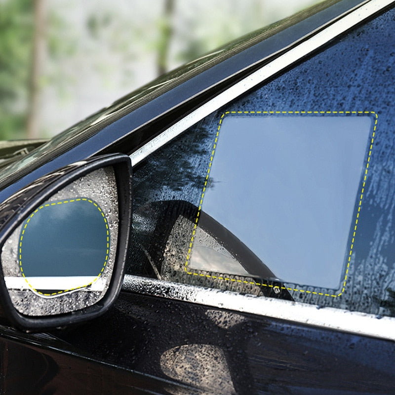2pcs / set Anti Fog Car Mirror Sticker