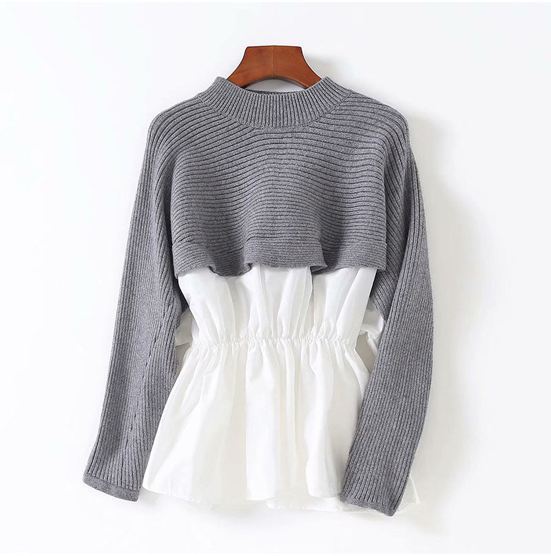 Womens Patchwork Sweater