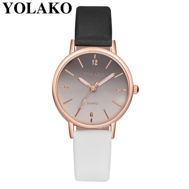 Brand Leather Quartz Women's Watch